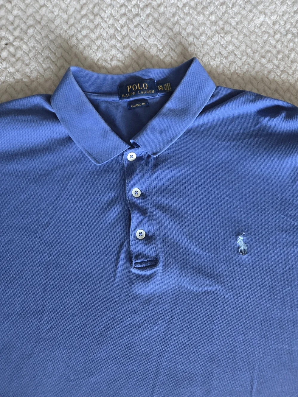 Polo by Ralph Lauren Classic Blue Polo Shirt. XXL